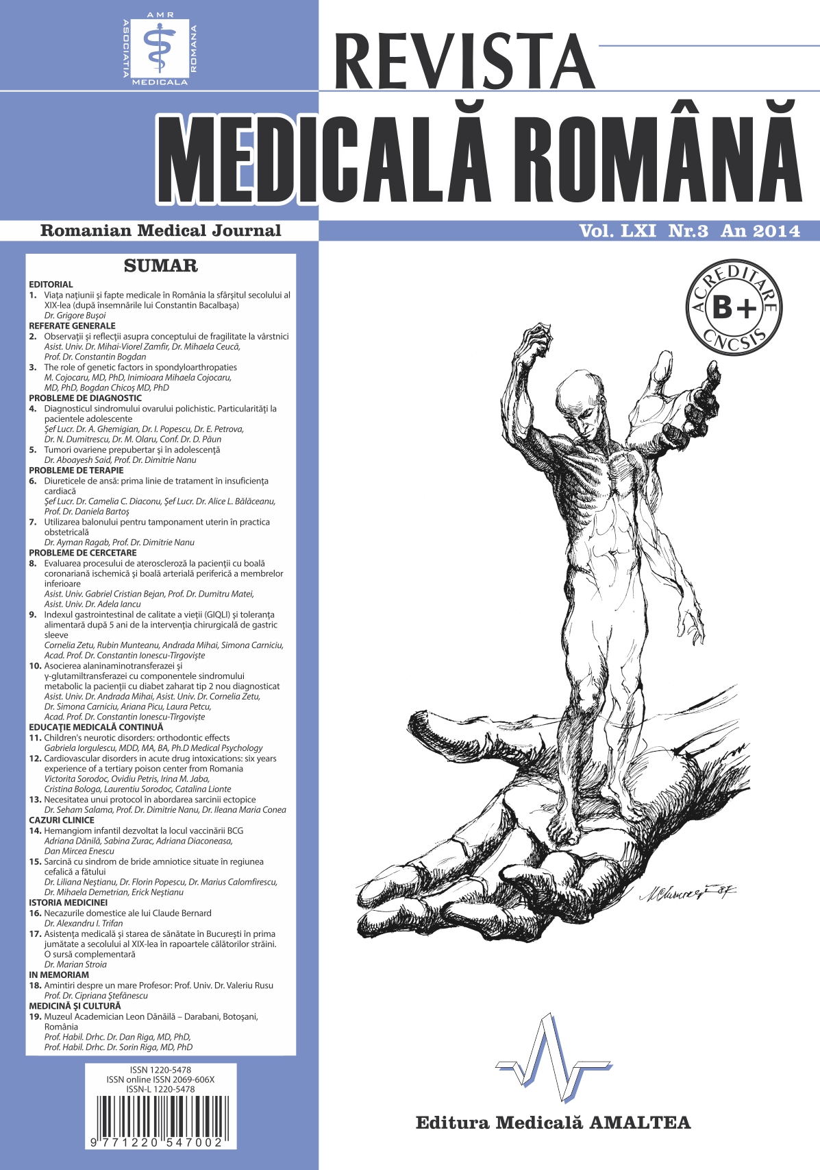 REVISTA MEDICALA ROMANA - Romanian Medical Journal, Vol. LXI, No. 3, Year 2014
