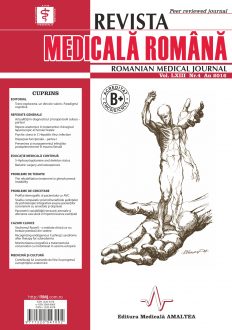 REVISTA MEDICALA ROMANA - Romanian Medical Journal, Vol. LXIII, Nr. 4, An 2016