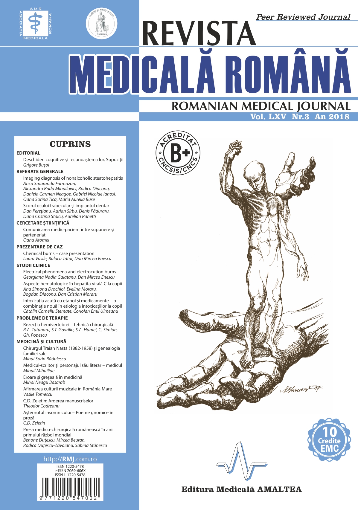 REVISTA MEDICALA ROMANA - Romanian Medical Journal, Vol. LXV, No. 3, Year 2018